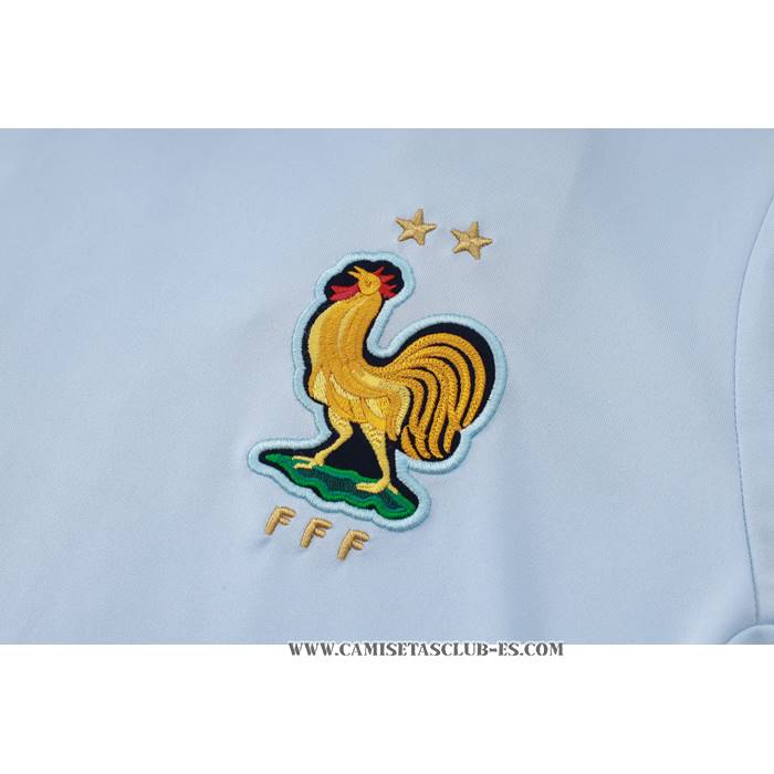 Chandal del Francia 24-25 Manga Corta Azul Claro - Pantalon Corto